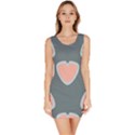 Hearts Love Blue Pink Green Bodycon Dress View1