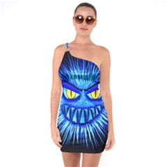 Monster Blue Attack One Soulder Bodycon Dress by HermanTelo