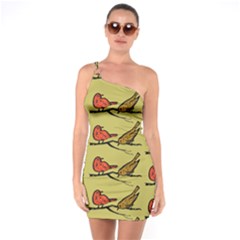 Bird Animal Nature Wild Wildlife One Soulder Bodycon Dress by HermanTelo