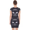 Grey Eyes Kitty Cat Capsleeve Drawstring Dress  View2