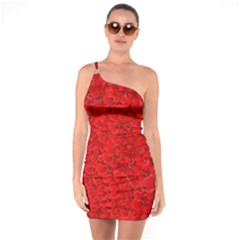 Red Of Love One Soulder Bodycon Dress by BIBILOVER