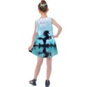 Wonderful Unicorn Silhouette In The Night Kids  Summer Dress View2