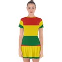 Bolivia Flag Drop Hem Mini Chiffon Dress View1