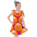 Pop Art Tennis Balls Kids  Tie Up Tunic Dress View1