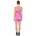 Digital Arts Fractals Futuristic Pink One Soulder Bodycon Dress View2