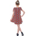 Seamless Geometric Pattern In A Red Kids  Tie Up Tunic Dress View2