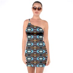 Abstract 15 One Soulder Bodycon Dress by ArtworkByPatrick