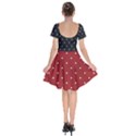 polka dot Short Sleeve Bardot Dress View2