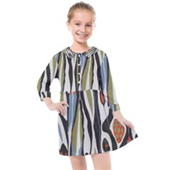 Borastapeter Scandinavian Designers Kids  Quarter Sleeve Shirt Dress by Sobalvarro