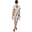 Pineapples Short Sleeve Shoulder Cut Out Dress  View2