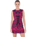 The Dark Moon Fell In Love With The Blood Moon Decorative Lace Up Front Bodycon Dress View1