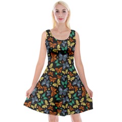 Butterfly Insect Reversible Velvet Sleeveless Dress by trulycreative