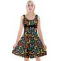 Butterfly Insect Reversible Velvet Sleeveless Dress View1