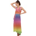 RAINBOW SHADES V-Neck Chiffon Maxi Dress View1