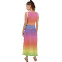 RAINBOW SHADES V-Neck Chiffon Maxi Dress View2