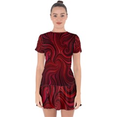 Electric Field Art Lviii Drop Hem Mini Chiffon Dress by okhismakingart