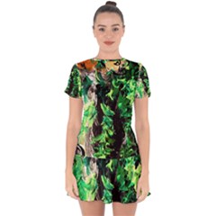 Plants 1 1 Drop Hem Mini Chiffon Dress by bestdesignintheworld