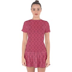 Lantana Drop Hem Mini Chiffon Dress by deformigo