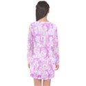 Pink Hentai  Long Sleeve Chiffon Shift Dress  View2