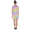 Pastel Goth Rainbow  Drop Hem Mini Chiffon Dress View2