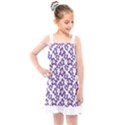 Cute Flowers - Imperial Purple Kids  Overall Dress View1