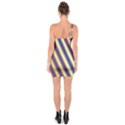 Colorful Strips One Soulder Bodycon Dress View2