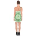 Floral-green-mandala-white One Soulder Bodycon Dress View2