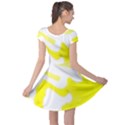 Golden Yellow Rose Cap Sleeve Dress View2