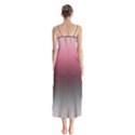 Blush Pink and Grey Gradient Ombre Color Button Up Chiffon Maxi Dress View2