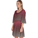 Blush Pink and Grey Gradient Ombre Color Velour Kimono Dress View2