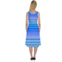 Blue Purple Color Stripes Ombre Midi Sleeveless Dress View2