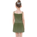 Army Green Color Ombre Kids  Summer Sun Dress View2