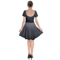 Black Gradient Ombre Color Short Sleeve Bardot Dress View2