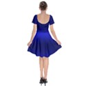 Cobalt Blue Gradient Ombre Color Short Sleeve Bardot Dress View2