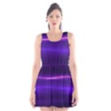 Electric Neon Indigo Black Ombre  Scoop Neck Skater Dress View1