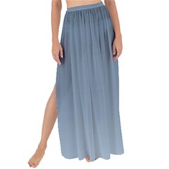 Faded Denim Blue Ombre Gradient Maxi Chiffon Tie-up Sarong by SpinnyChairDesigns