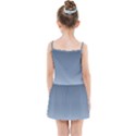 Faded Denim Blue Ombre Gradient Kids  Summer Sun Dress View2