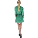 Biscay Green Gradient Ombre Mini Skater Shirt Dress View2