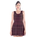 Burgundy Wine Ombre Scoop Neck Skater Dress View1