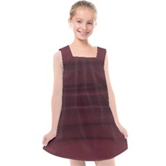 Burgundy Wine Ombre Kids  Cross Back Dress by SpinnyChairDesigns