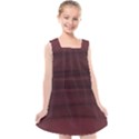 Burgundy Wine Ombre Kids  Cross Back Dress View1