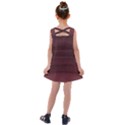 Burgundy Wine Ombre Kids  Cross Back Dress View2