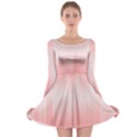 Fresh Pink Ombre Long Sleeve Skater Dress View1