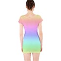 Pastel Rainbow Ombre Gradient Short Sleeve Bodycon Dress View2