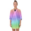 Pastel Rainbow Ombre Gradient Half Sleeve Chiffon Kimono View1