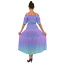 Pastel Rainbow Ombre Gradient Shoulder Straps Boho Maxi Dress  View2