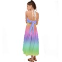 Pastel Rainbow Ombre Gradient Halter Tie Back Dress  View2