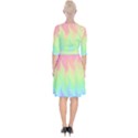 Pastel Rainbow Flame Ombre Wrap Up Cocktail Dress View2