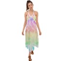 Pastel Rainbow Tie Dye Halter Tie Back Dress  View1