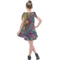 Abstract marbling Kids  Tie Up Tunic Dress View2